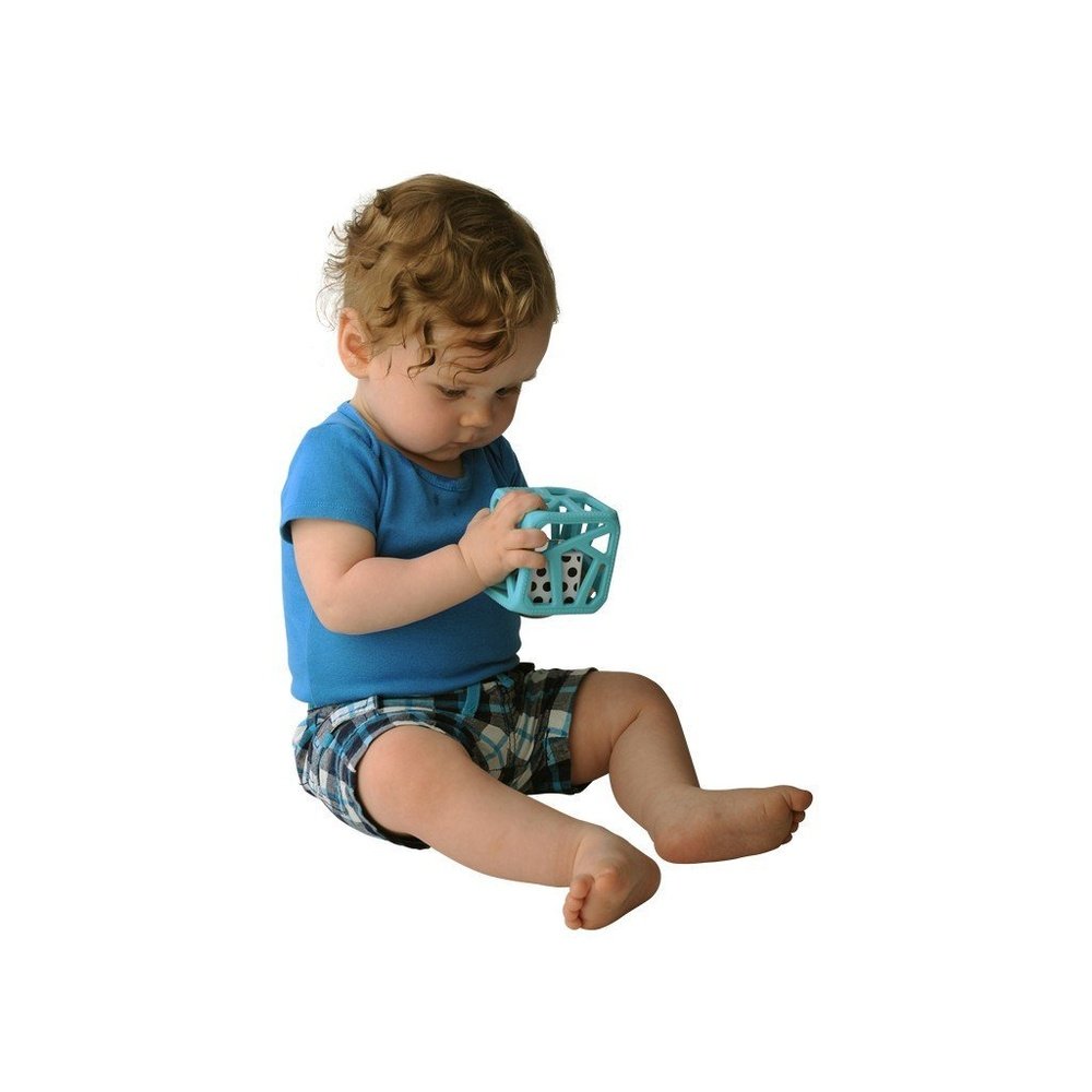 Malarkey Kids Chew Cube Silicone Rattle Teether