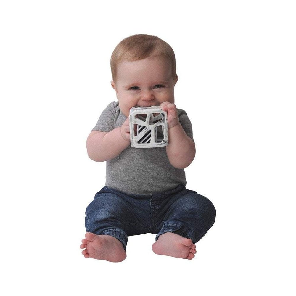Malarkey Kids Chew Cube Silicone Rattle Teether