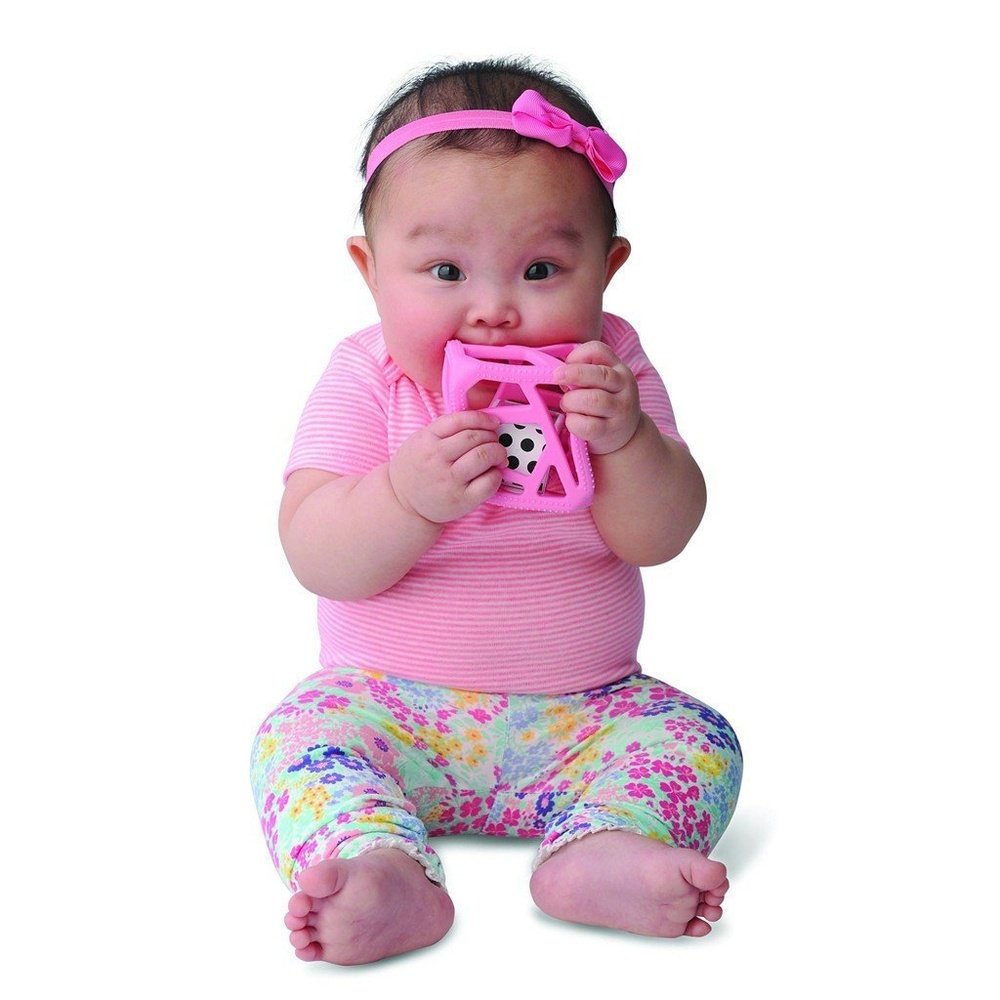 Malarkey Kids Chew Cube Silicone Rattle Teether