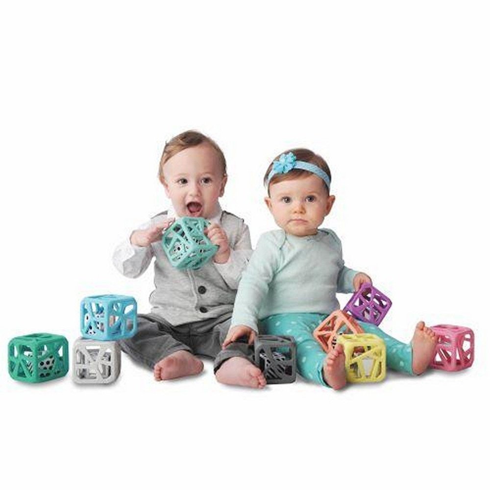 Malarkey Kids Chew Cube Silicone Rattle Teether