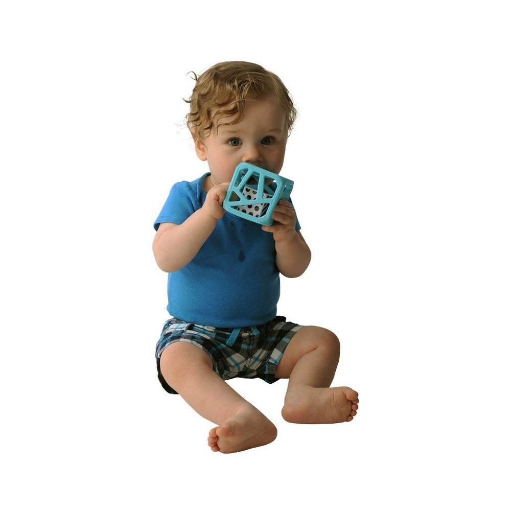 Malarkey Kids Chew Cube Silicone Rattle Teether