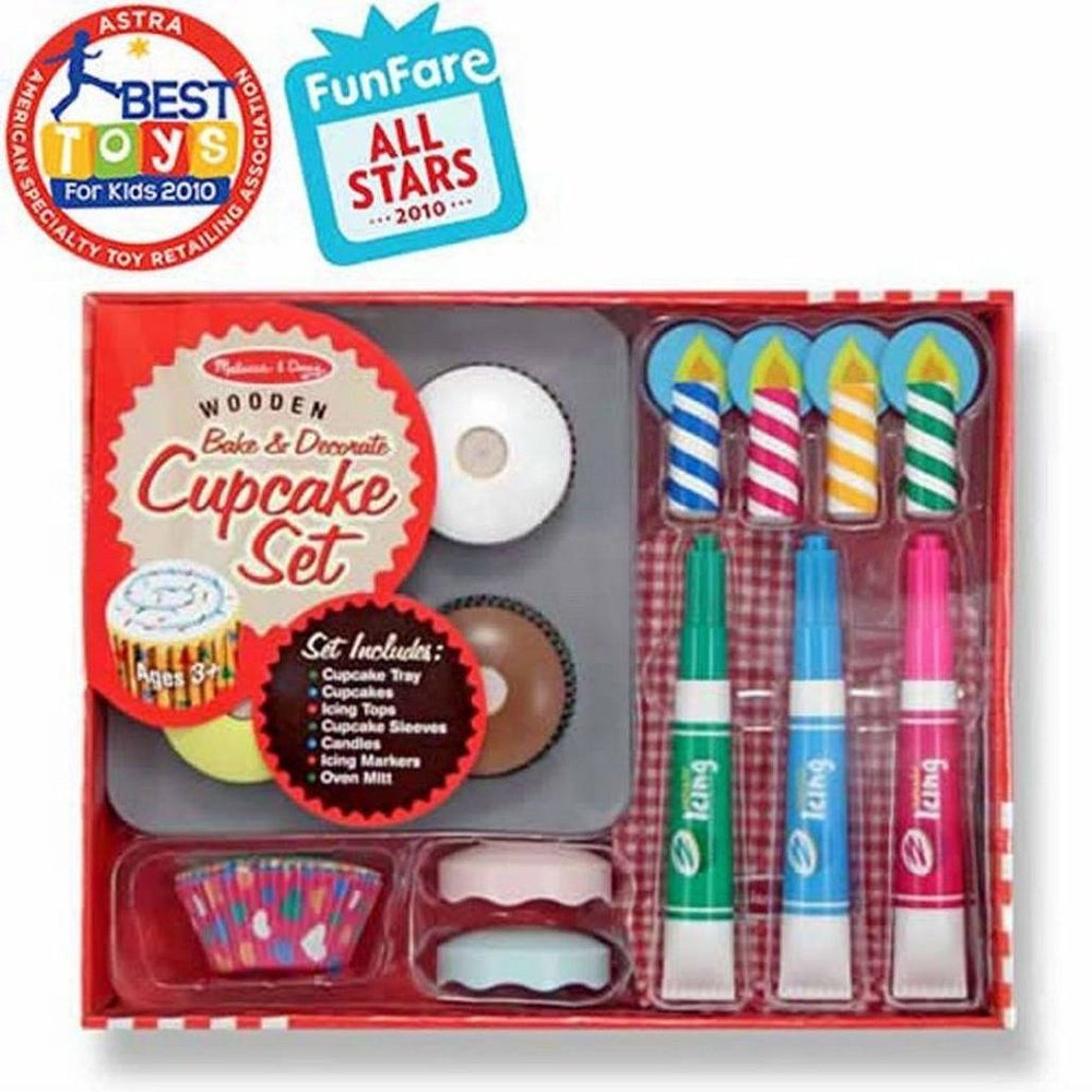 Melissa & Doug Bake & Decorate Cupcake Set