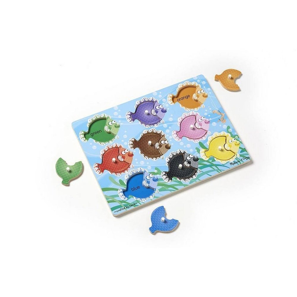 Melissa & Doug Colorful Fish Peg Puzzle