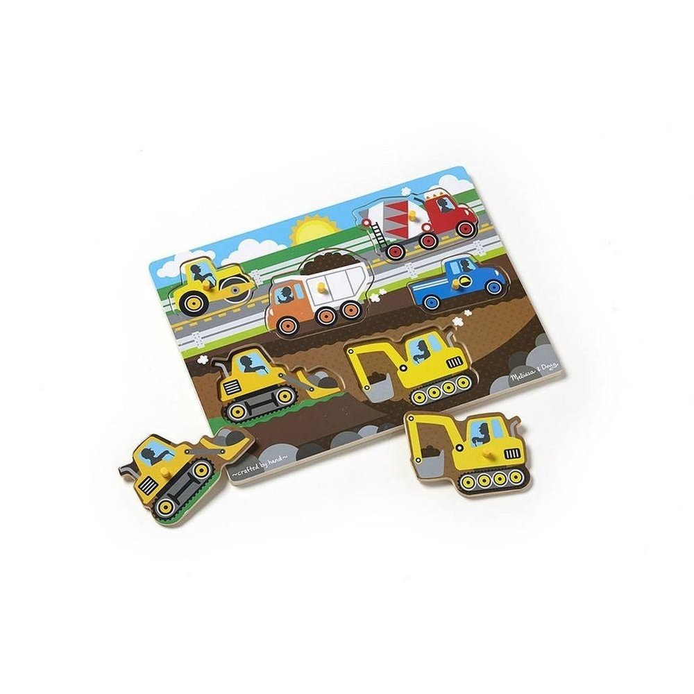 Melissa & Doug Construction Site Peg Puzzle