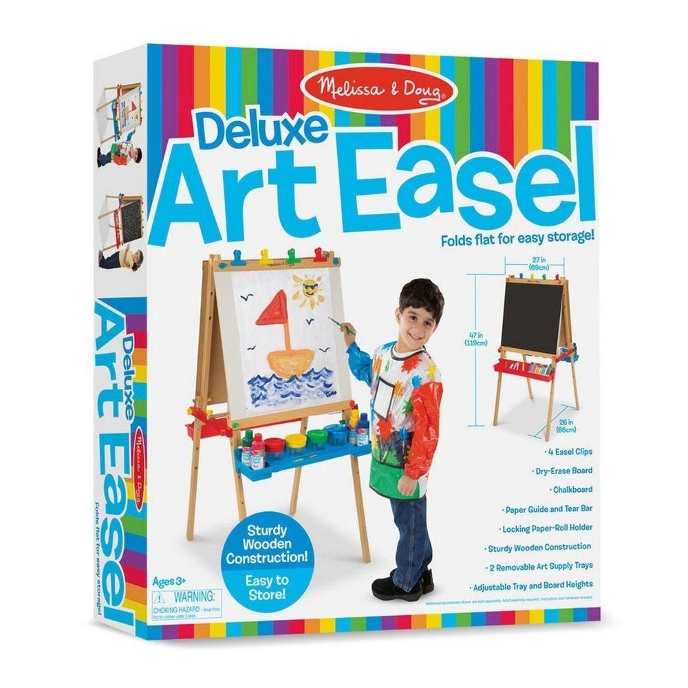 Melissa & Doug Deluxe Wooden Standing Art Easel