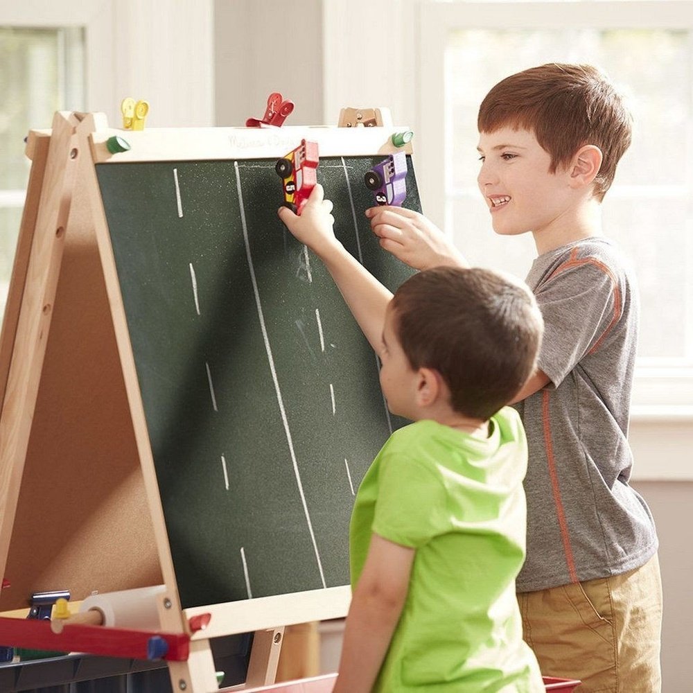 Melissa & Doug Deluxe Wooden Standing Art Easel