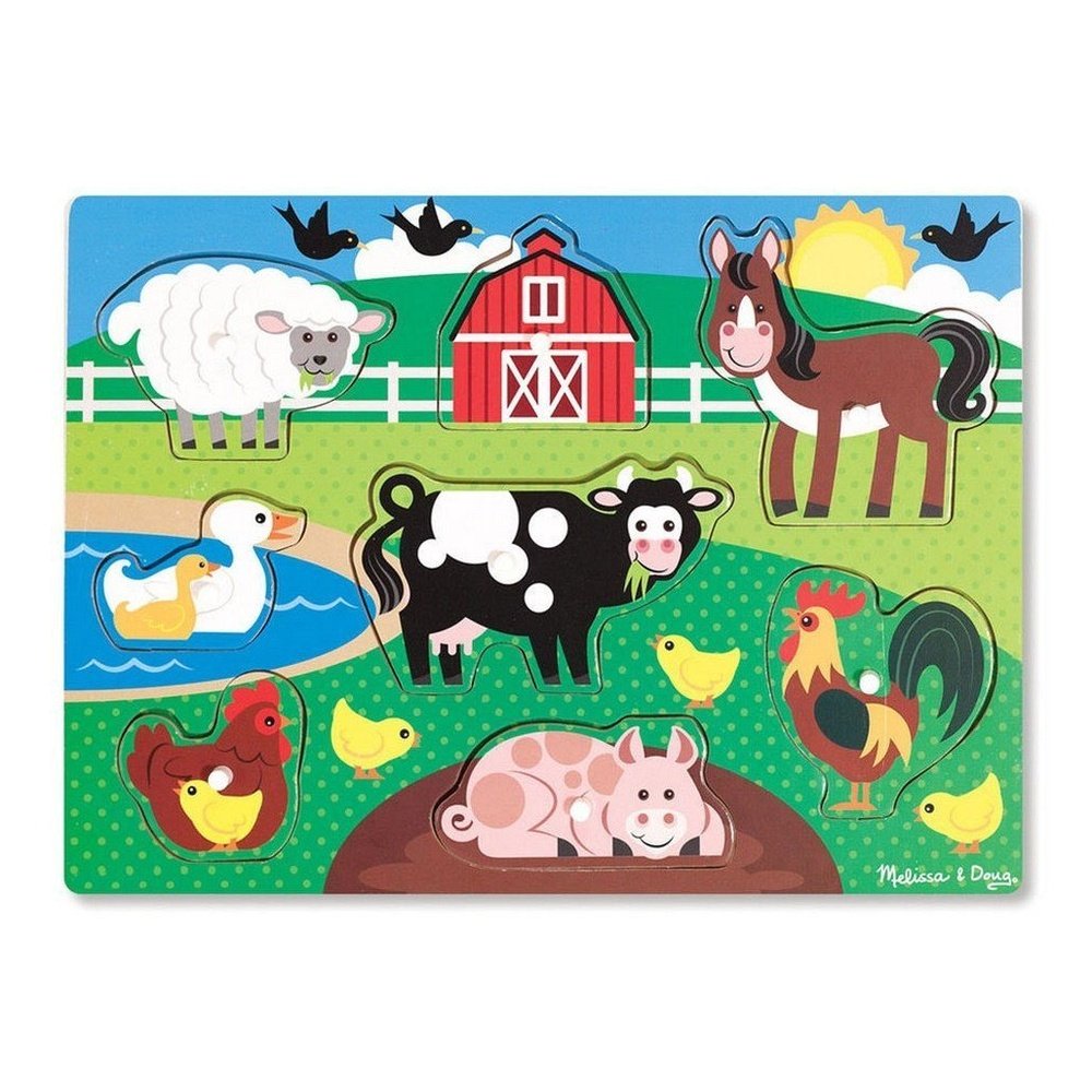 Melissa & Doug Farm Peg Puzzle