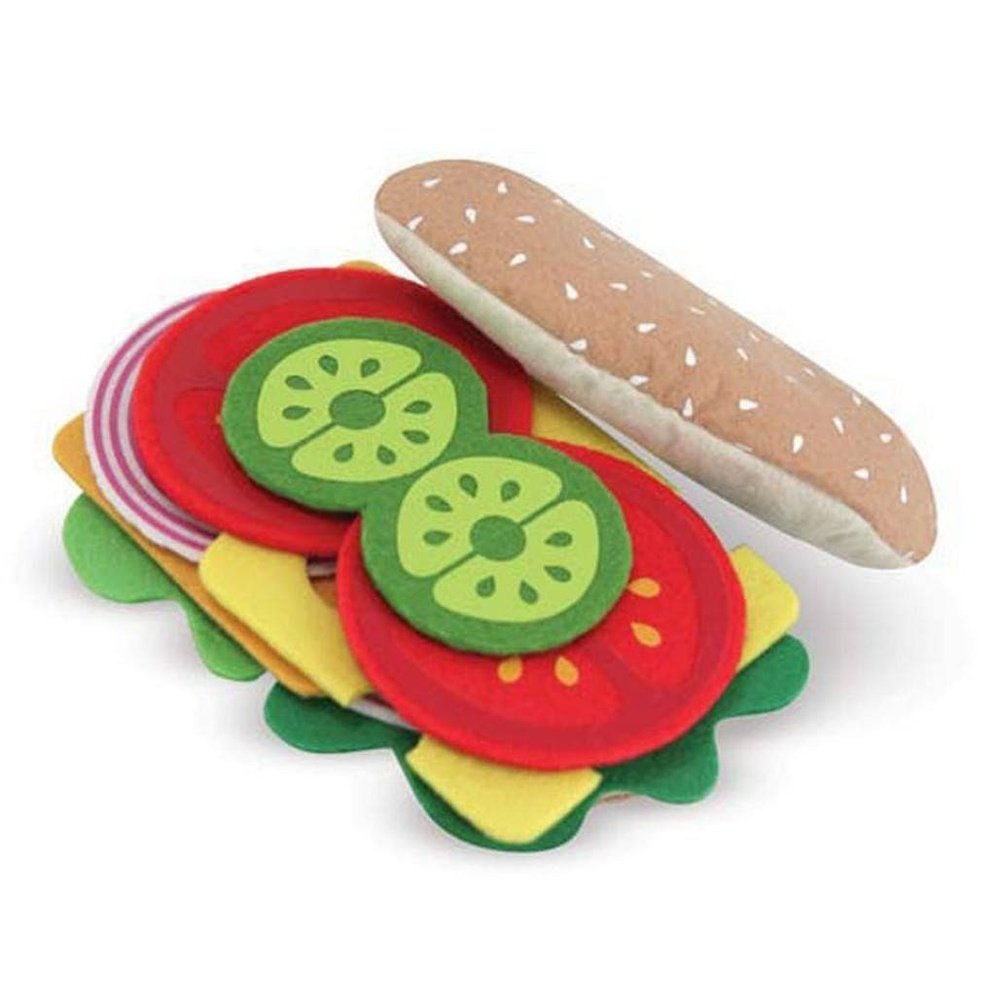 Melissa & Doug Felt Play Food Sandwich Set