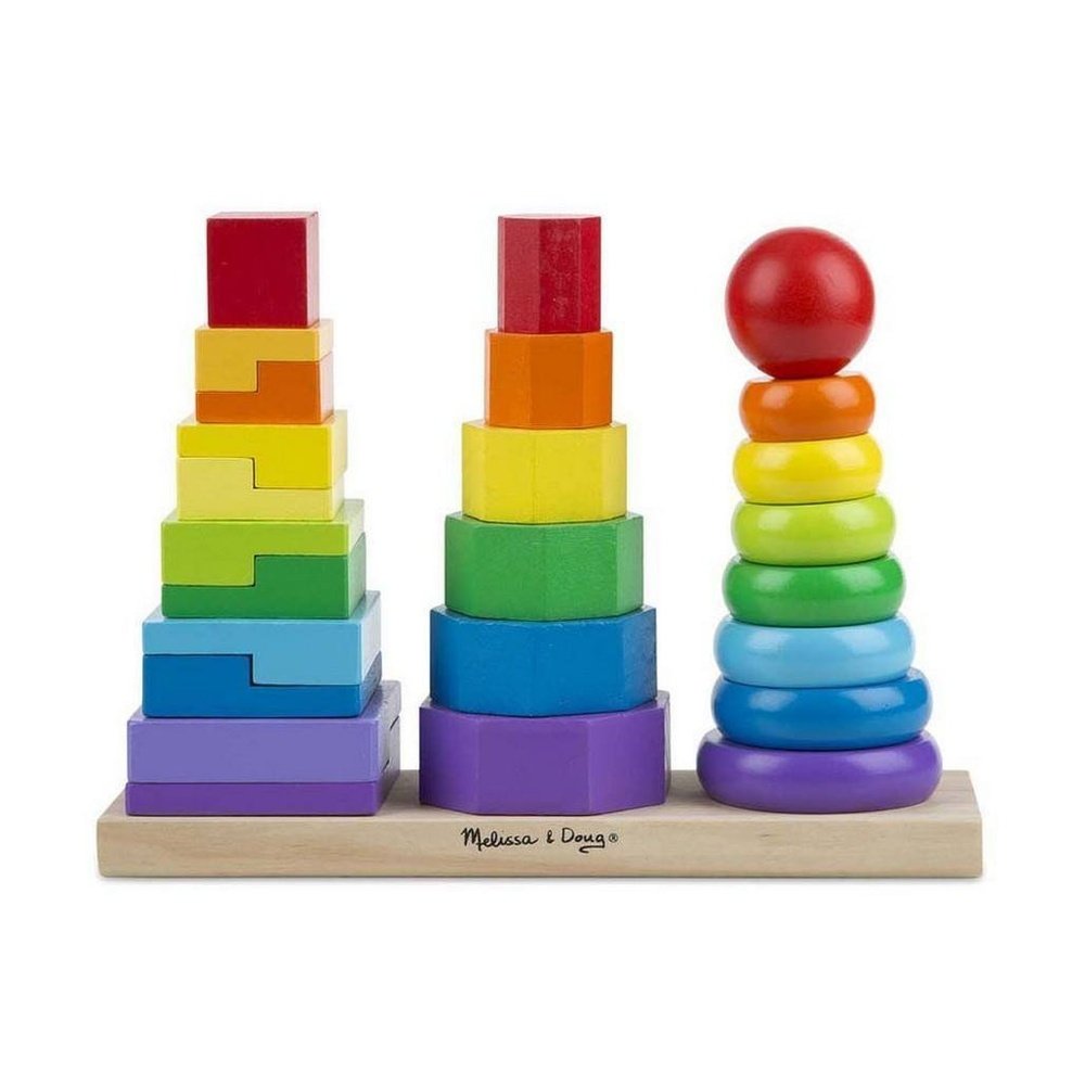 Melissa & Doug Geometric Stacker Toy