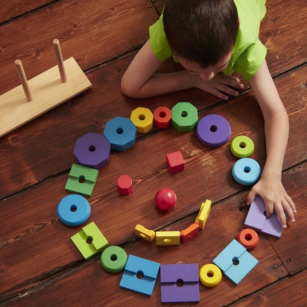 Melissa & Doug Geometric Stacker Toy