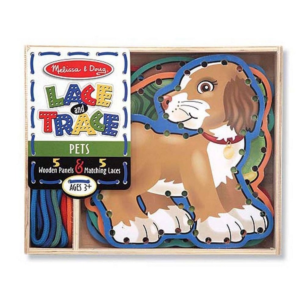 Melissa & Doug Lace & Trace Pets Developmental Toy