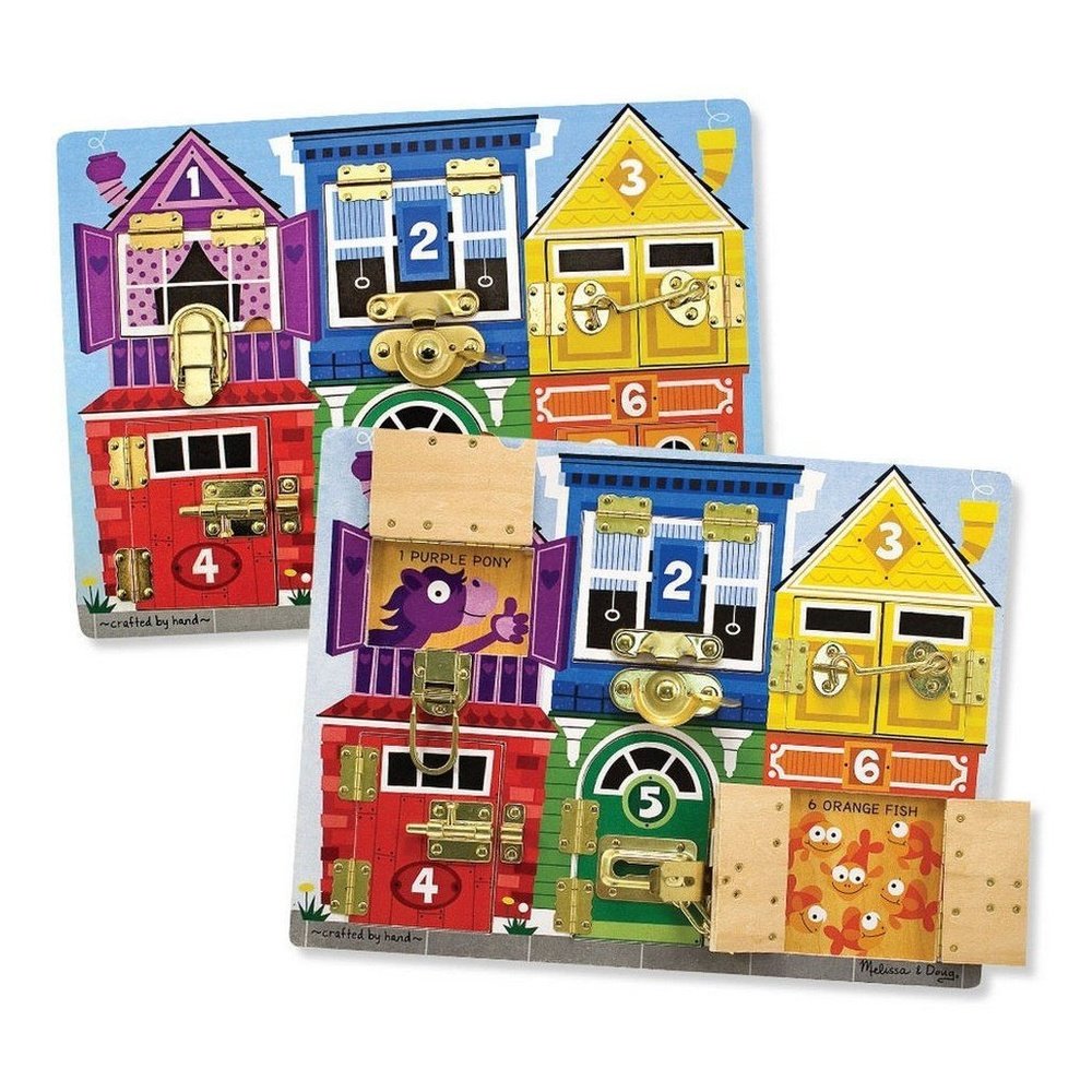 Melissa & Doug Latches Board Developmental Toy
