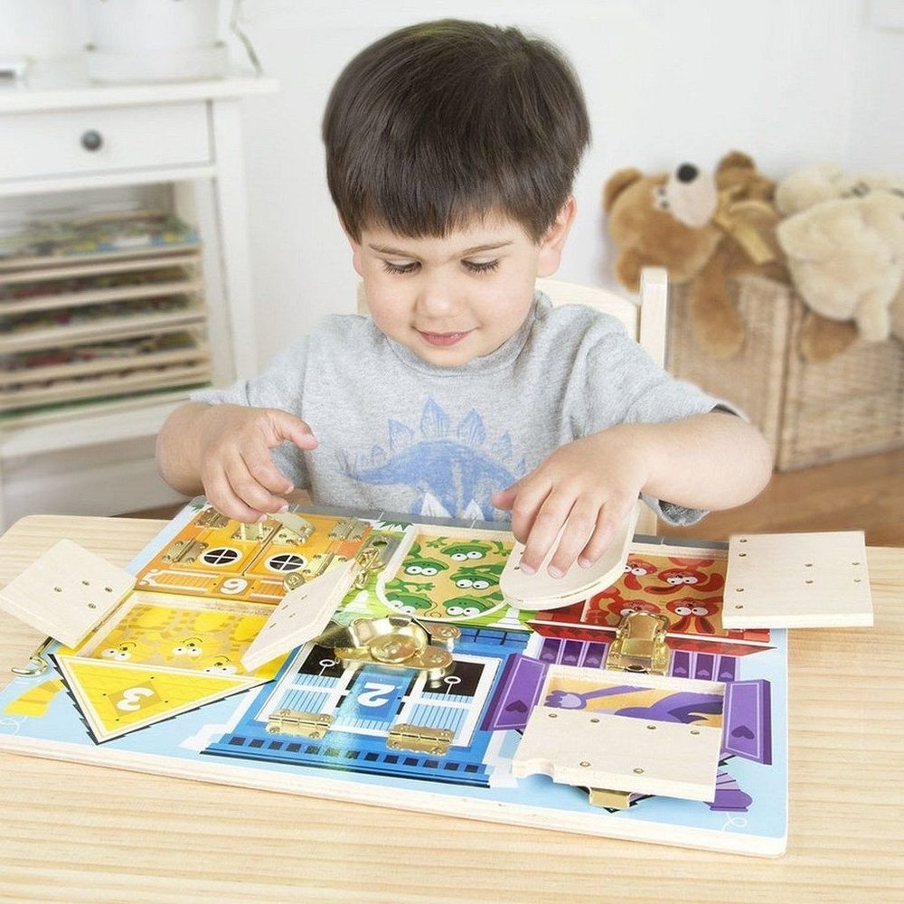 Melissa & Doug Latches Board Developmental Toy