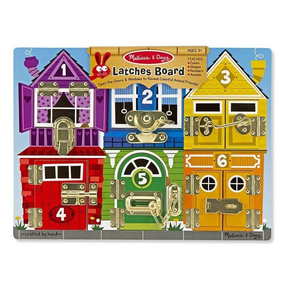 Melissa & Doug Latches Board Developmental Toy