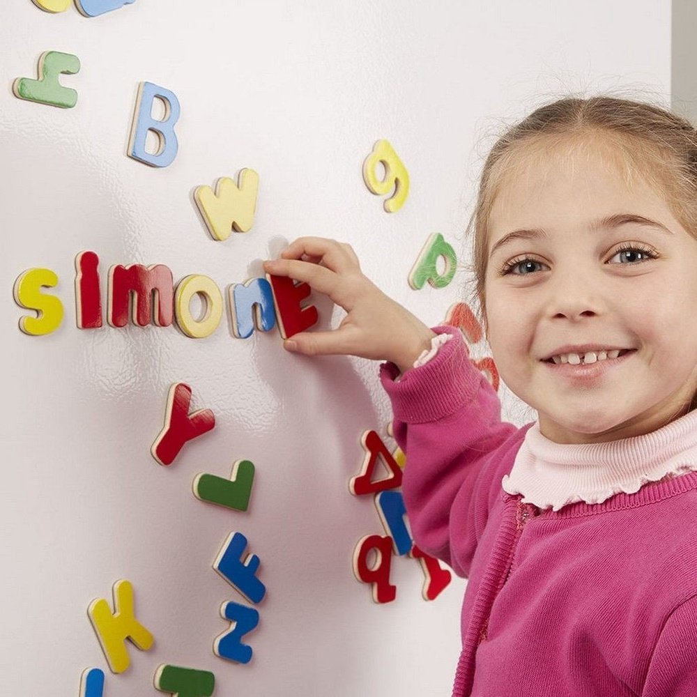 Melissa & Doug Magnetic Wooden Alphabet Letters
