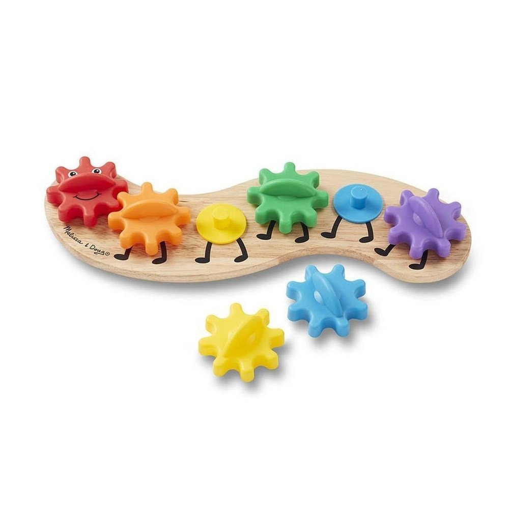 Melissa & Doug Rainbow Caterpillar Gear Wooden Toy