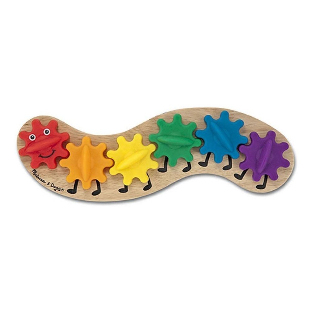 Melissa & Doug Rainbow Caterpillar Gear Wooden Toy