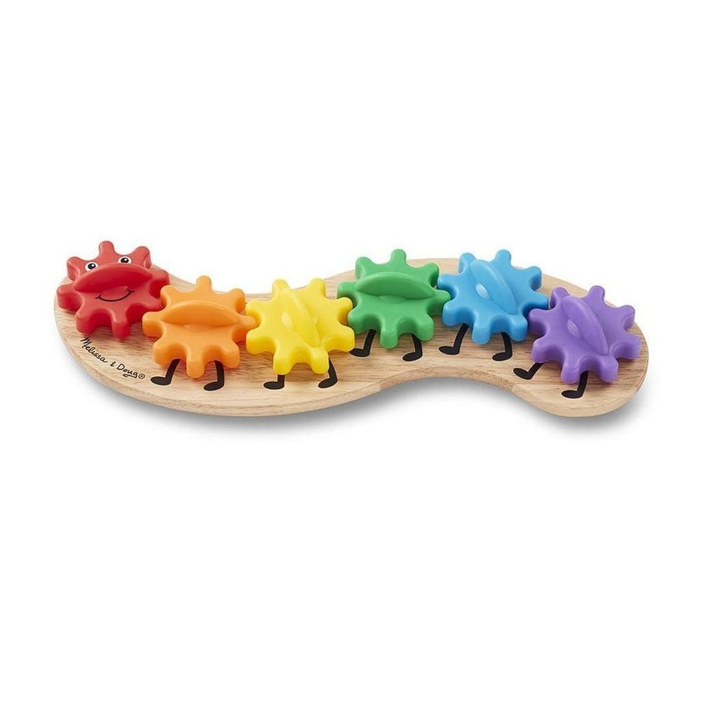 Melissa & Doug Rainbow Caterpillar Gear Wooden Toy