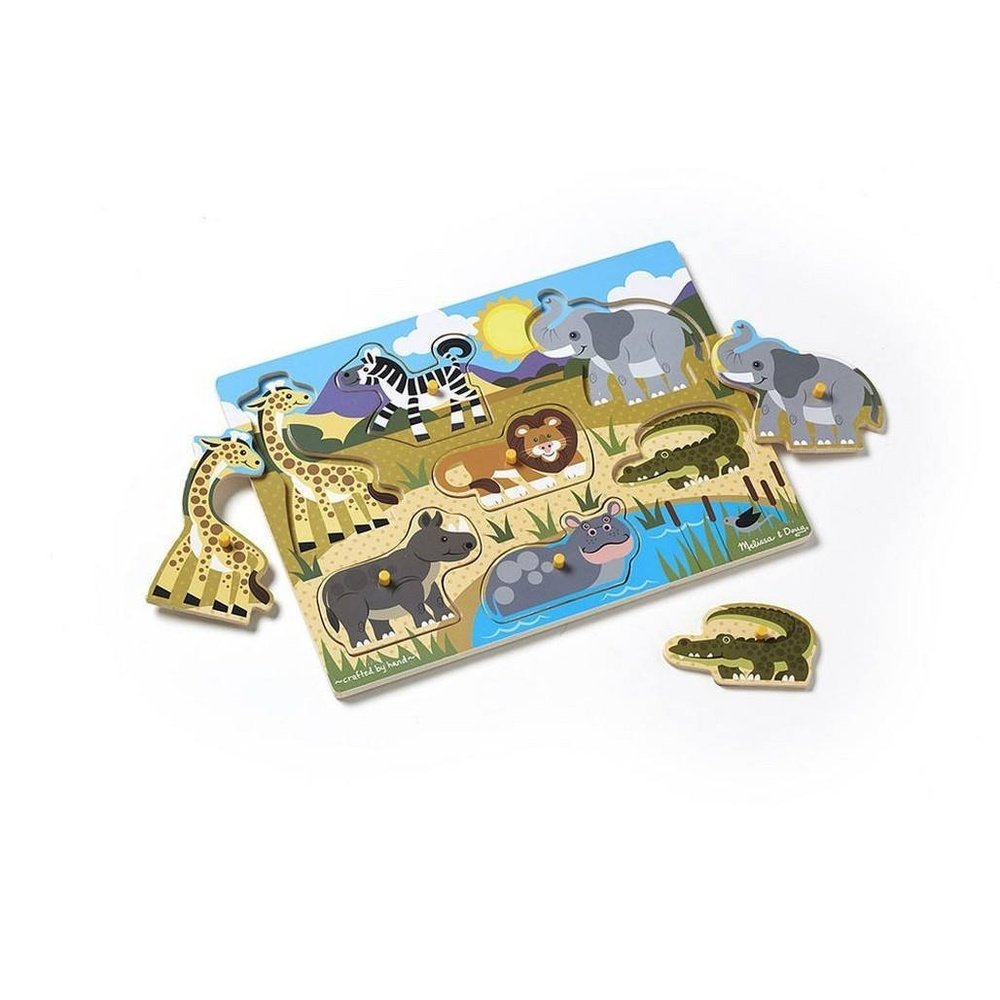 Melissa & Doug Safari Peg Puzzle