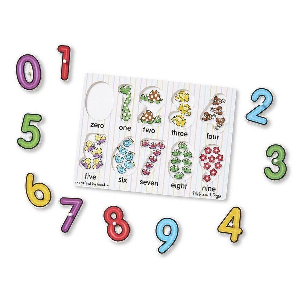 Melissa & Doug See Inside Numbers Peg Puzzle