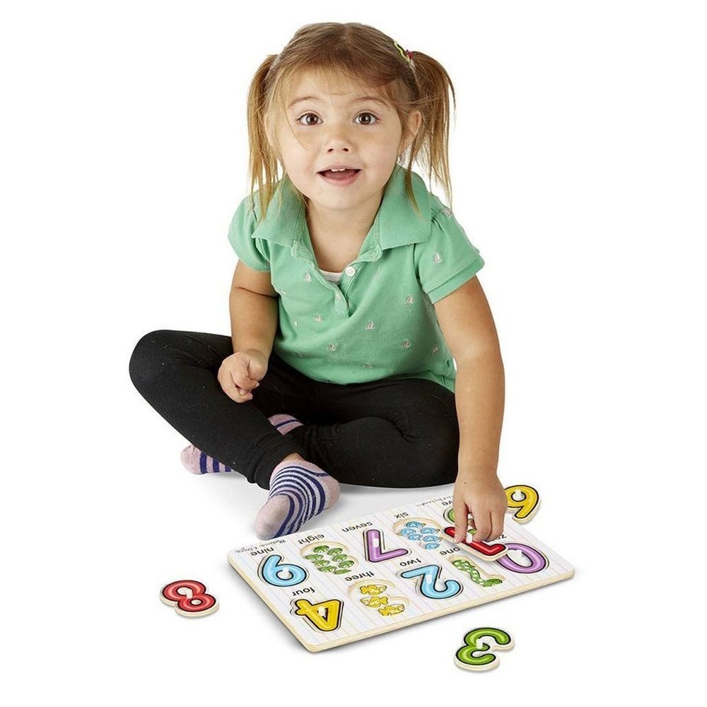 Melissa & Doug See Inside Numbers Peg Puzzle