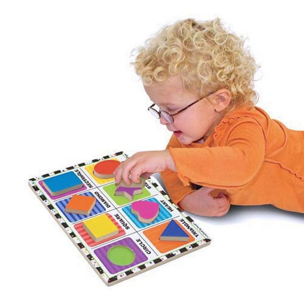 Melissa & Doug Shapes Wooden Chunky Puzzle