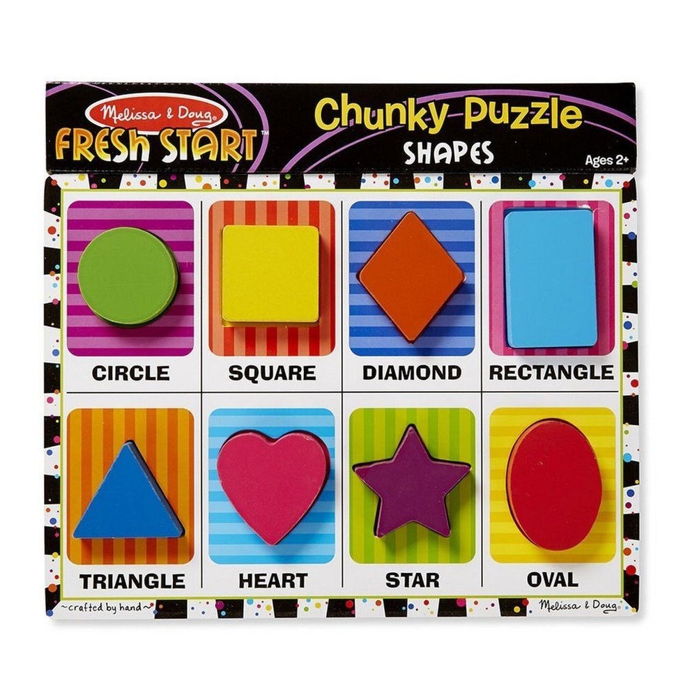 Melissa & Doug Shapes Wooden Chunky Puzzle