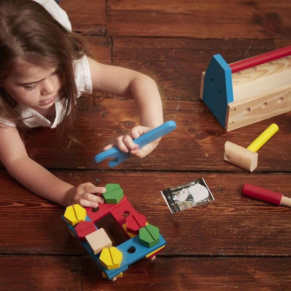 Melissa & Doug Take Along Wooden Play Tool Kit