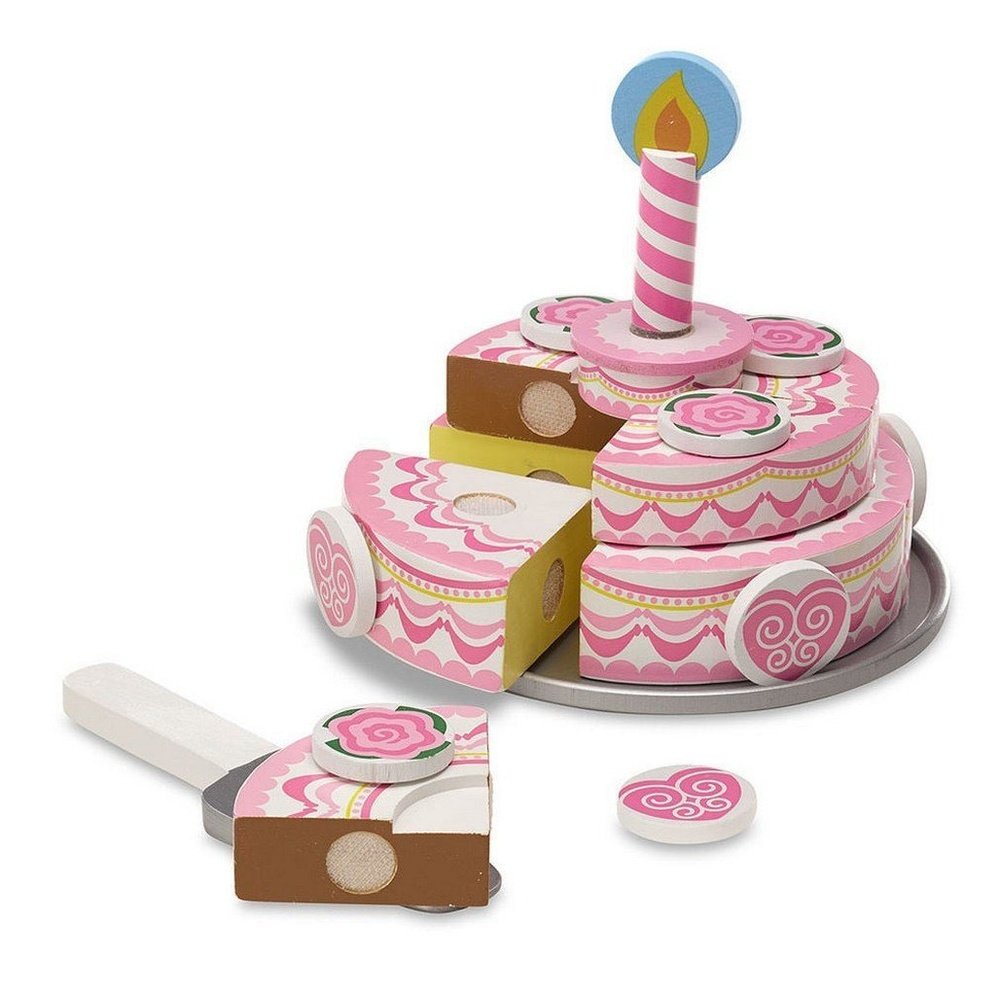 Melissa & Doug Triple-Layer Party Cake Wooden Play Food