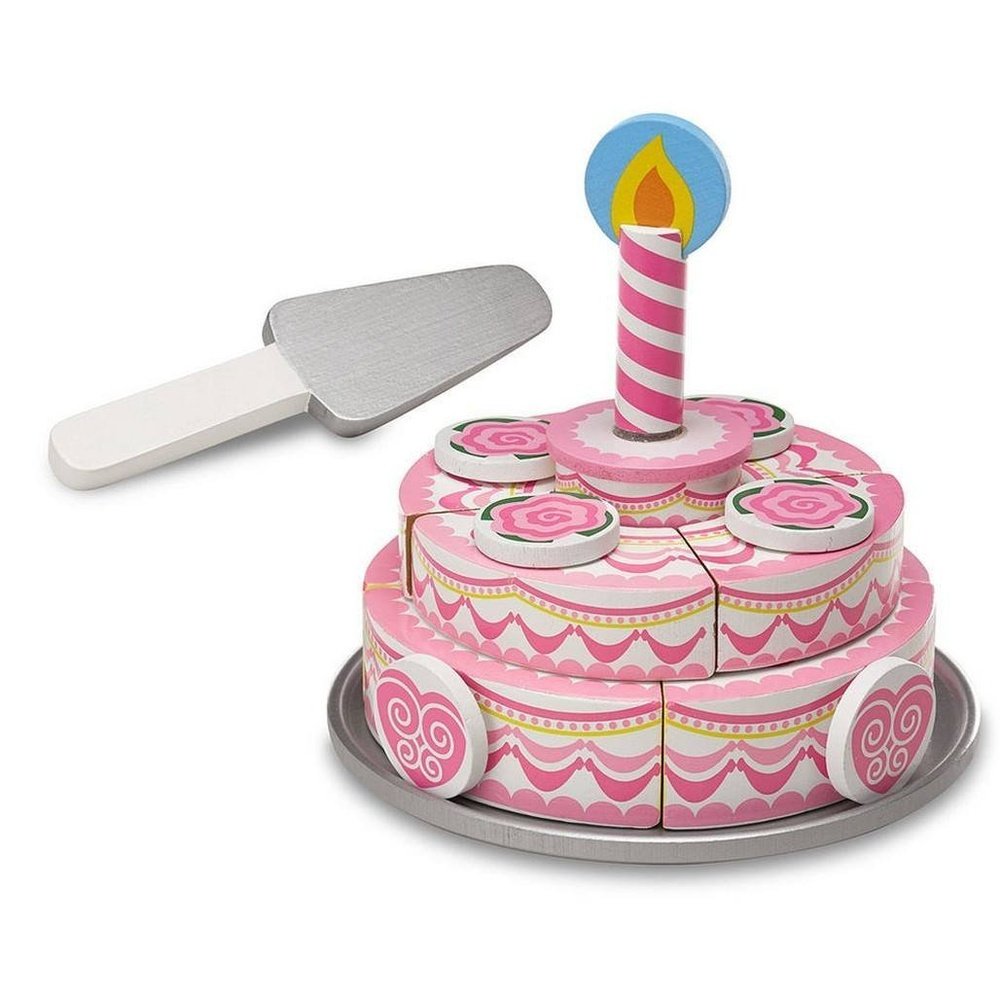 Melissa & Doug Triple-Layer Party Cake Wooden Play Food