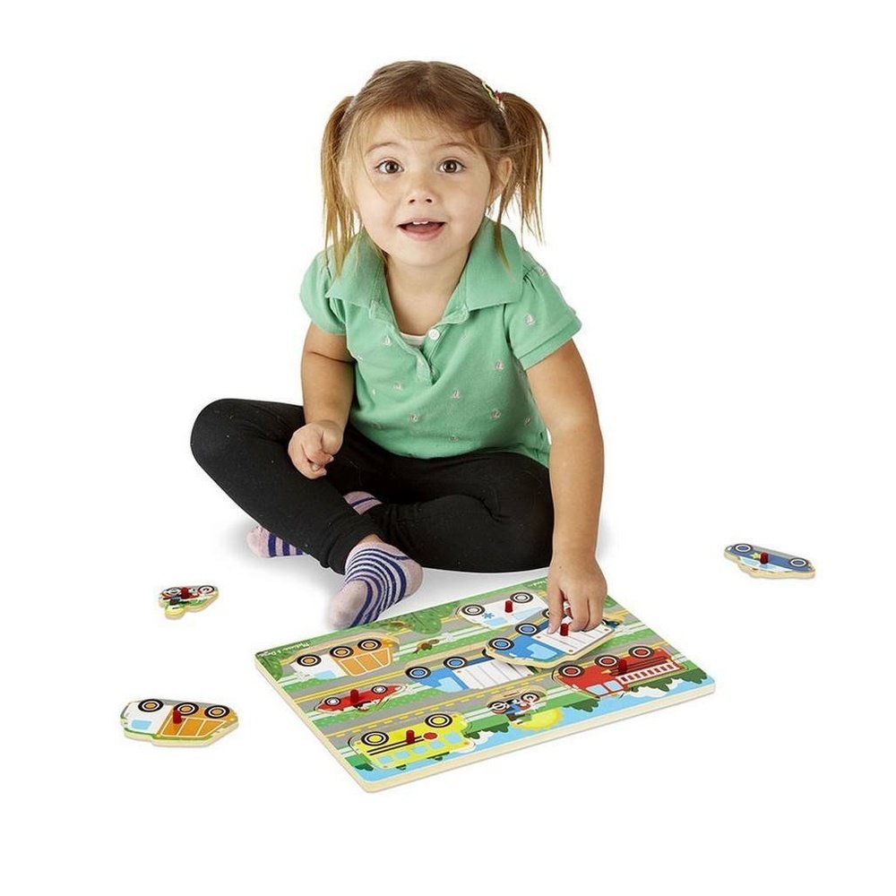 Melissa & Doug Vehicles Peg Puzzle
