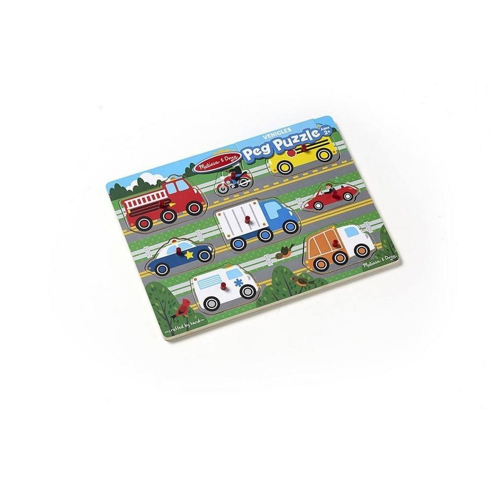 Melissa & Doug Vehicles Peg Puzzle