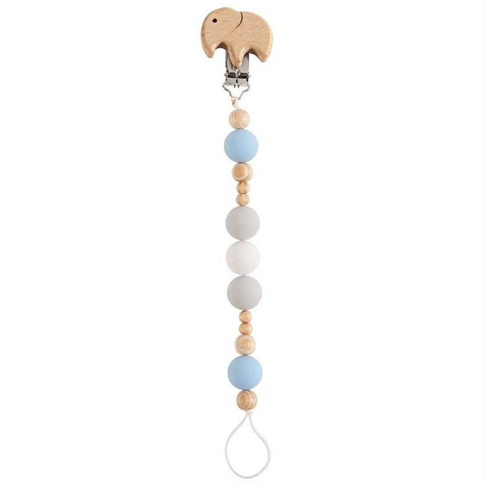 MUD PIE Beaded Wooden and Silicone Pacy Clip