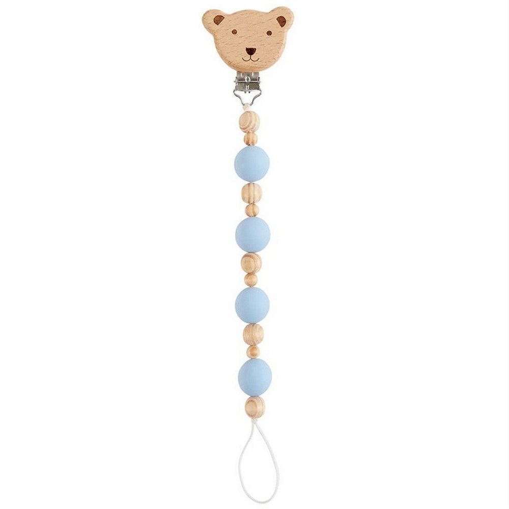 MUD PIE Beaded Wooden and Silicone Pacy Clip