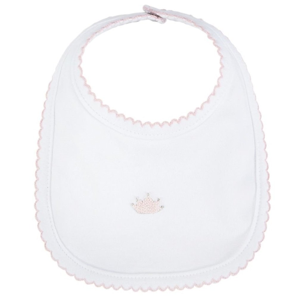 MUD PIE French Knot Princess Bib Pink