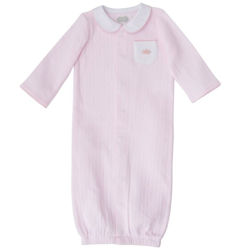 MUD PIE Pink Pointelle Crown Gown