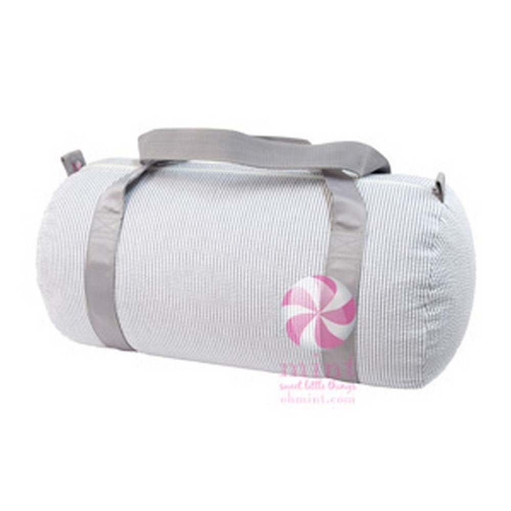 Oh Mint Seersucker Medium Duffel Bag