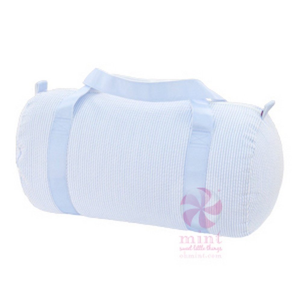 Oh Mint Seersucker Medium Duffel Bag