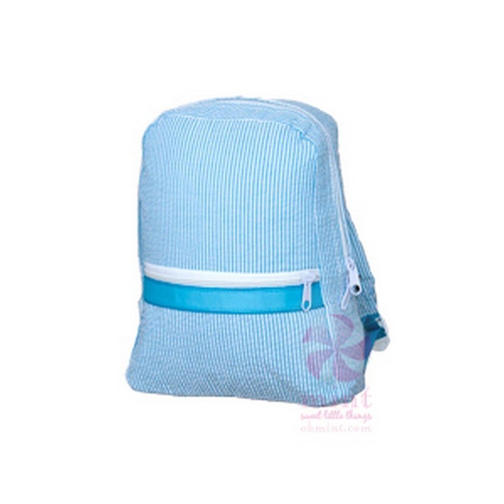 Oh Mint Seersucker Small Backpack