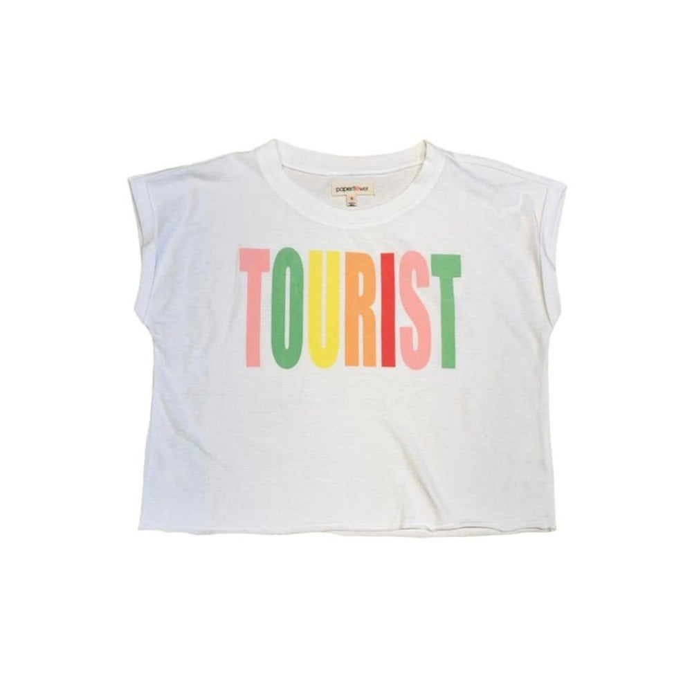 Paper Flower Apparel & Gifts 7Y-8Y / Tourist Paper Flower Tourist Rainbow Tee
