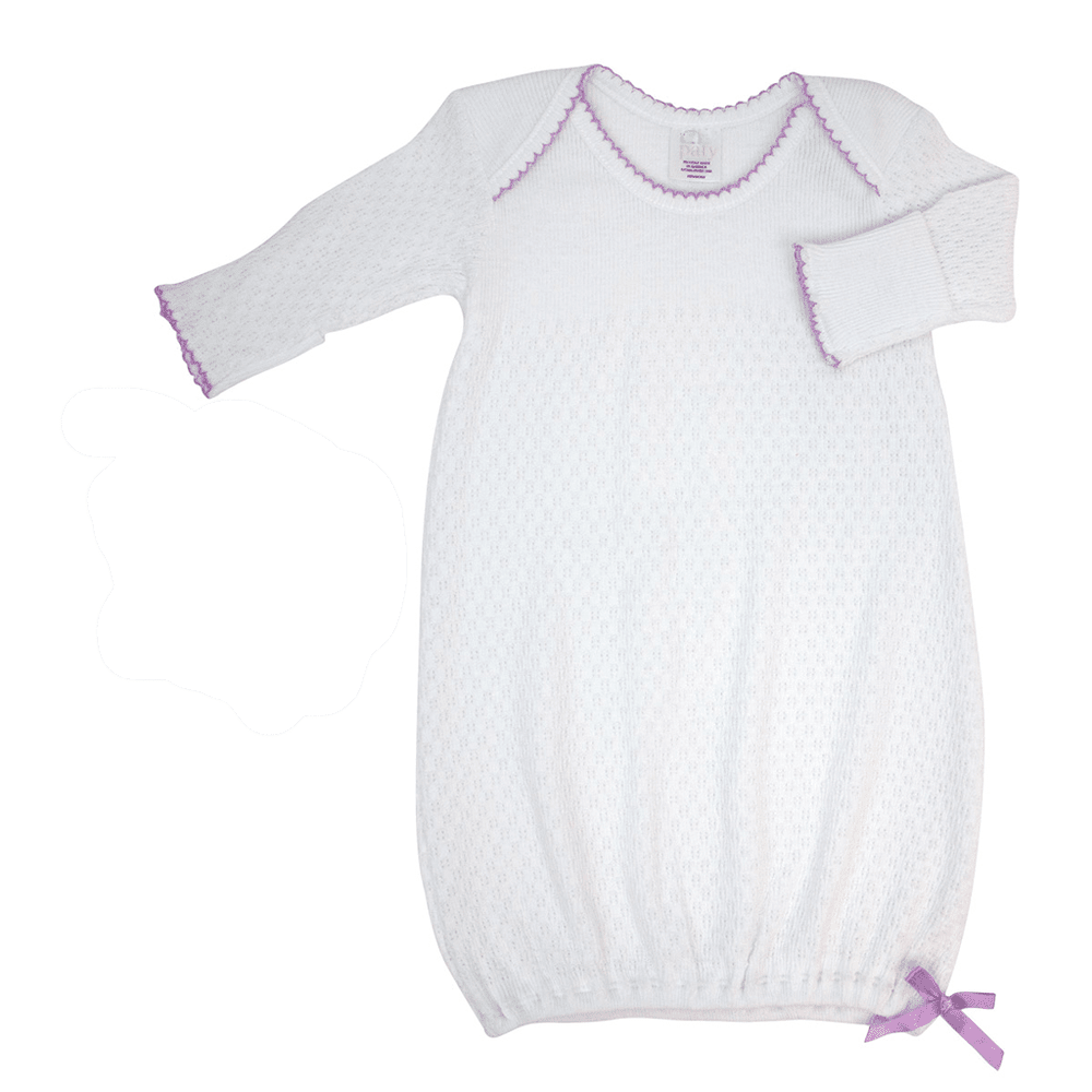 Paty Long Sleeve Lap Shoulder Sack Gown