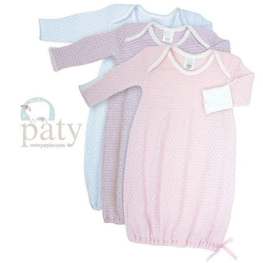 Paty Long Sleeve Solid Lap Shoulder Sack