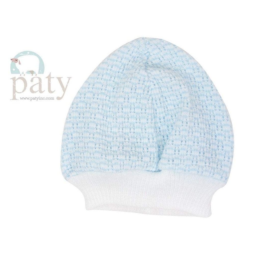 Paty Solid Blue Skull Cap