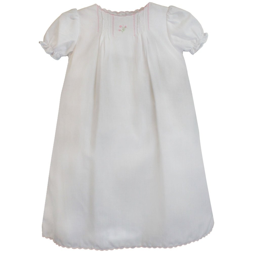 Petit Ami Flower Embroidered Heirloom Dress