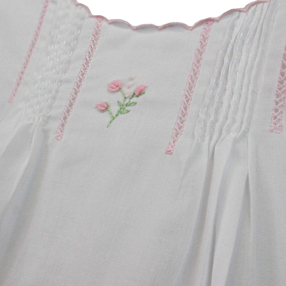 Petit Ami Flower Embroidered Heirloom Dress