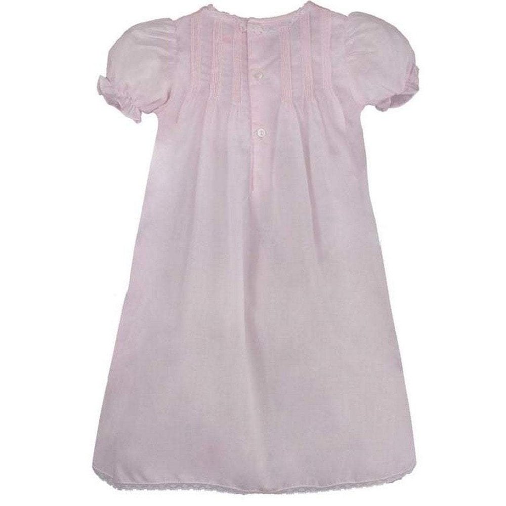 Petit Ami Infant Girl Batiste Gown with Lace and Embroidery