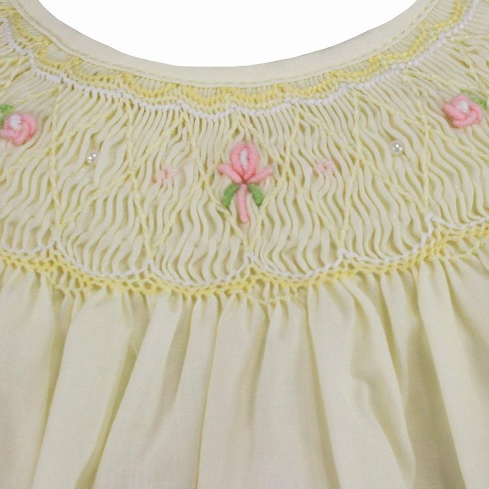 Petit AmiPetit Ami Infant Girl Smocked Bishop with BloomerBabysupermarket