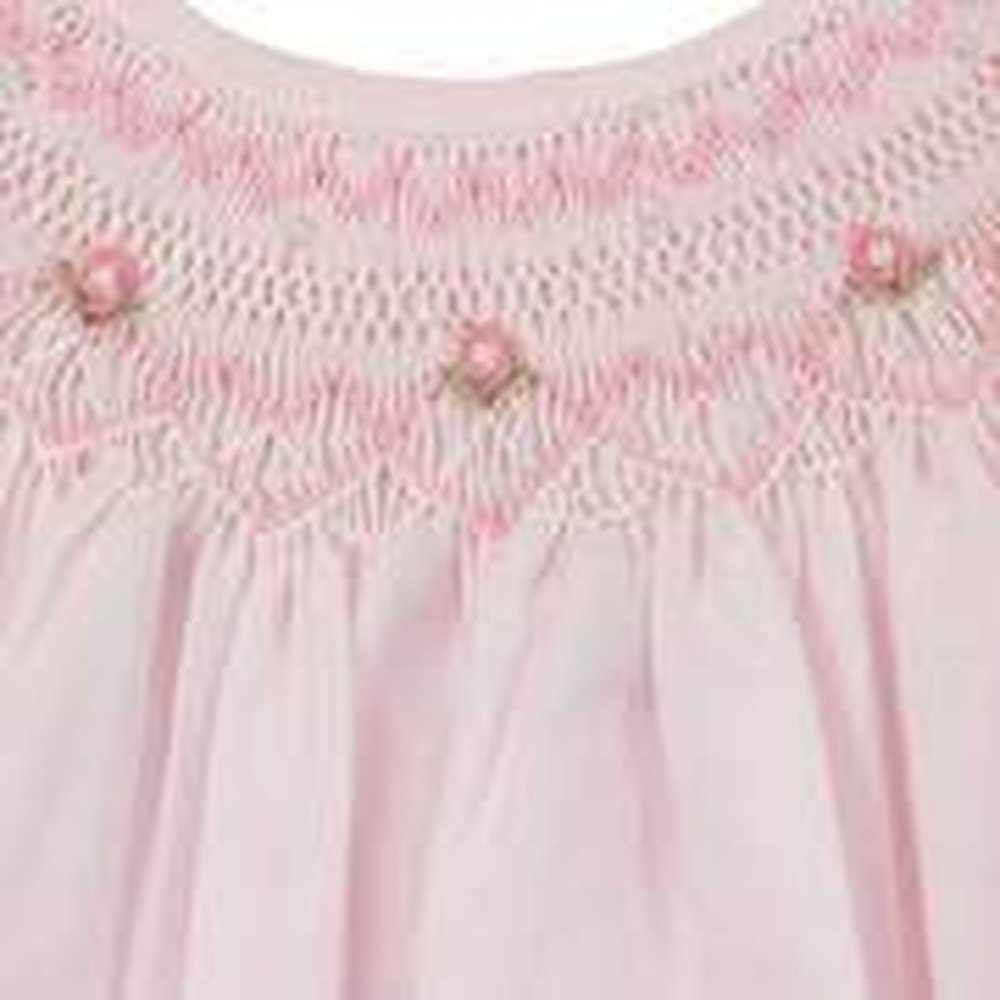 Petit AmiPetit Ami Infant Girls Daygown with Hat with Heart SmockingBabysupermarket