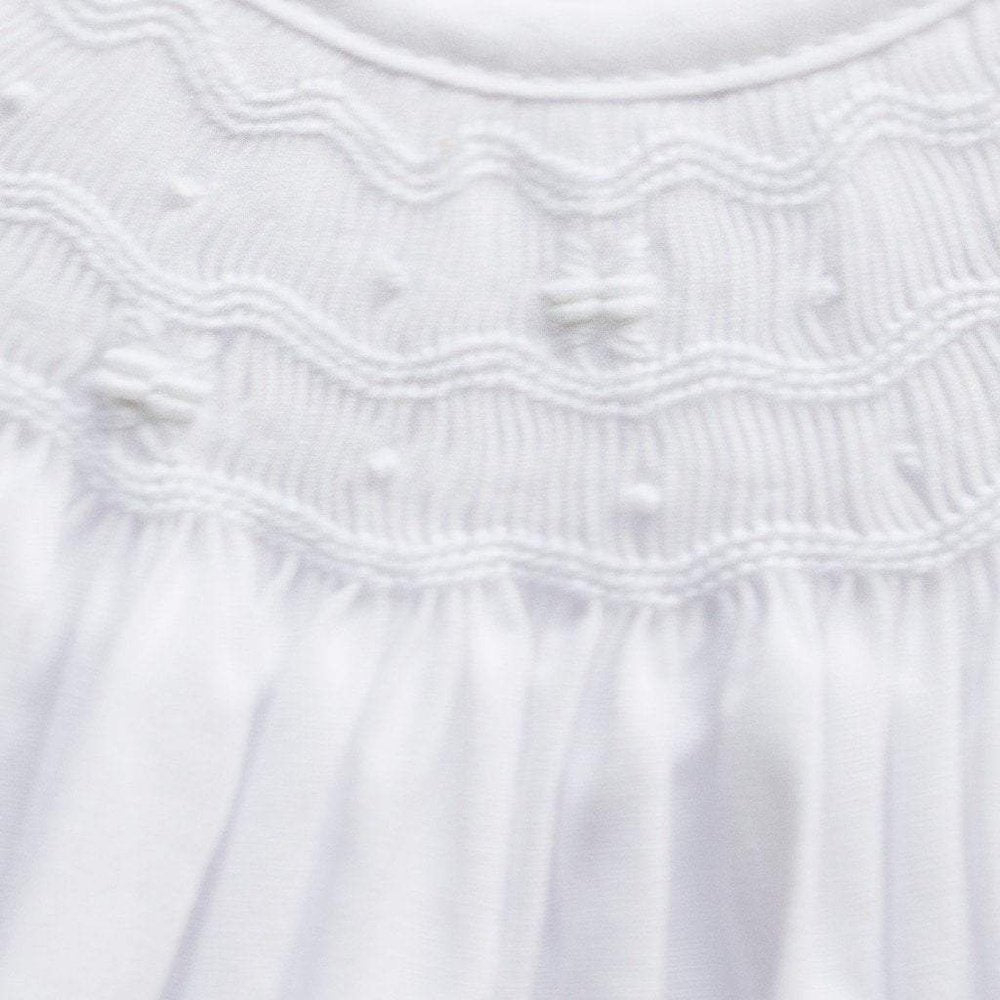 Petit AmiPetit Ami Infant Girls Daygown with Wave SmockingBabysupermarket