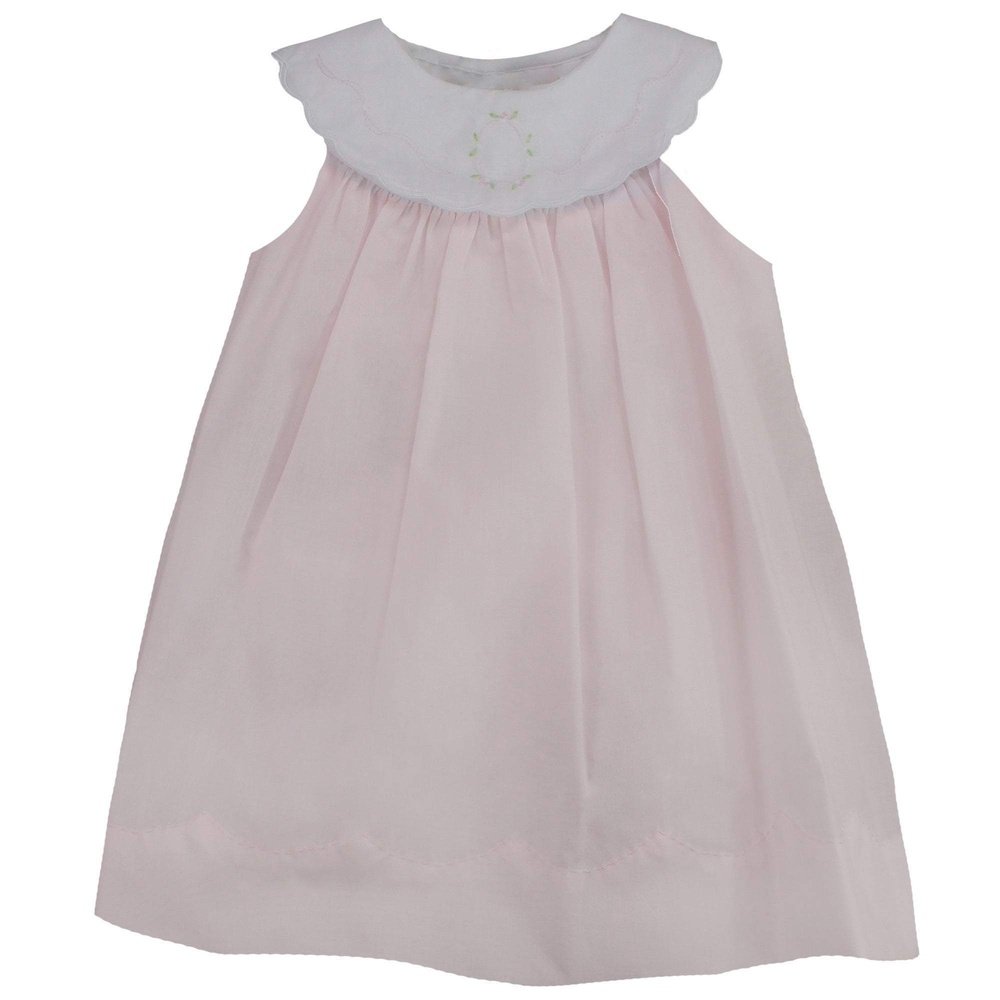 Petit Ami Infant Girls Dress with Bloomers Shadow Stitch Dress